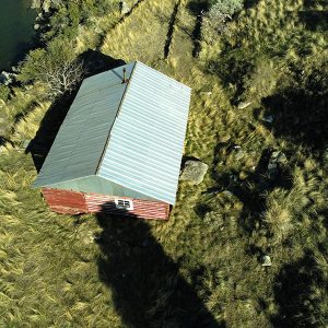 Shack in Green Field - drone services idaho